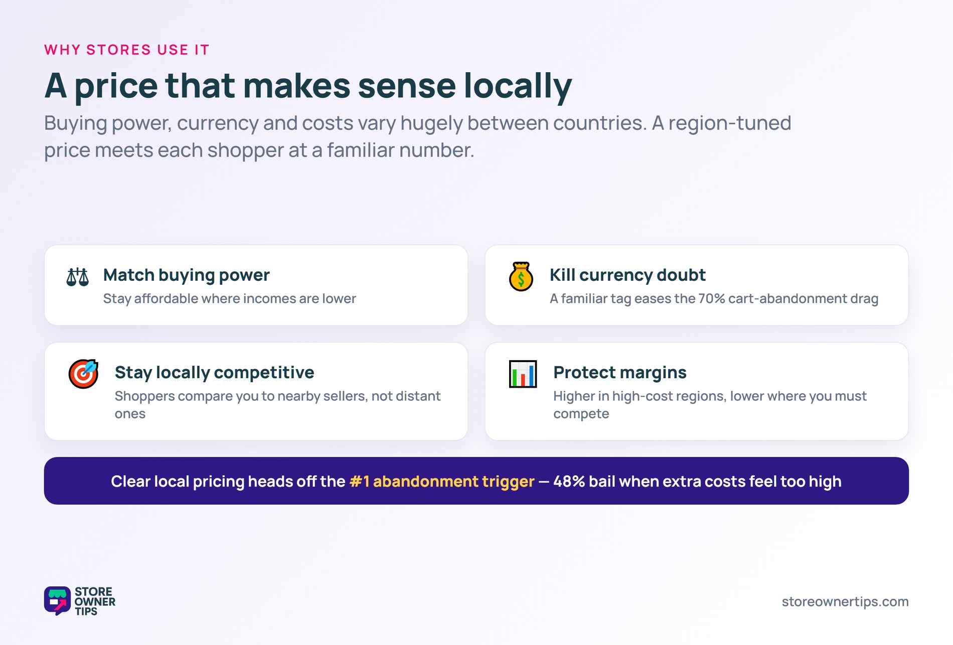 Four reasons - match buying power, kill currency doubt, stay locally competitive, protect margins