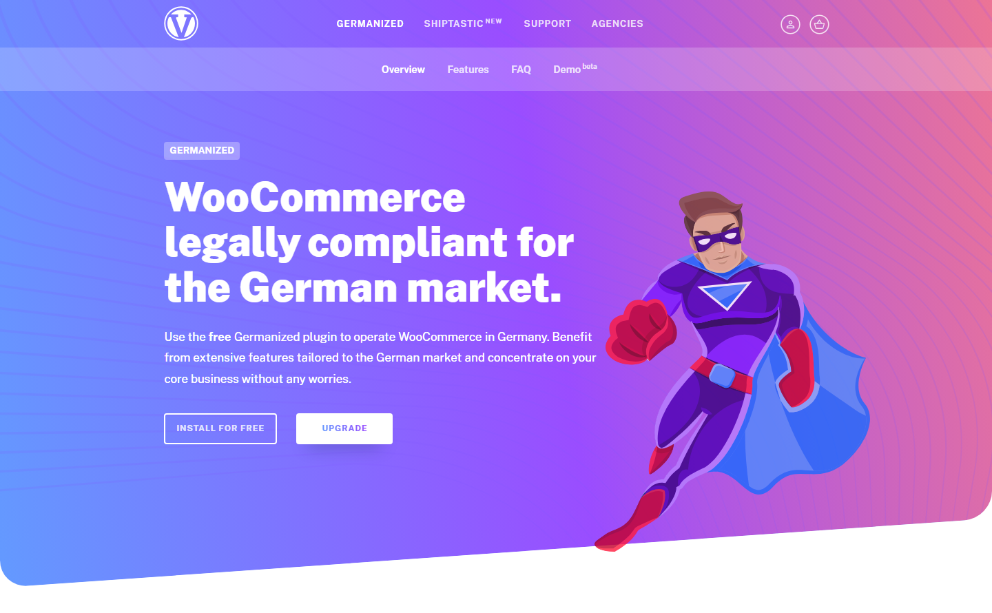 Germanized for WooCommerce homepage hero - Store Owner Tips Germanized for WooCommerce homepage hero