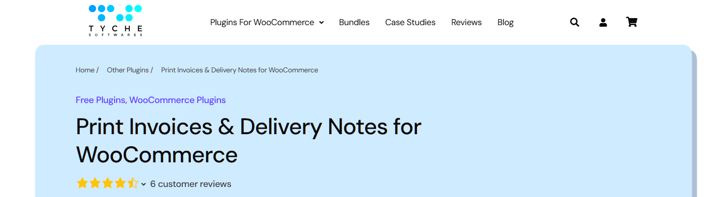 Tyche Softwares Print Invoices and Delivery Notes for WooCommerce plugin page hero - Store Owner Tips Tyche Softwares Print Invoices and Delivery Notes for WooCommerce plugin page hero